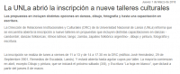 La UNLa abri&oacute; la inscripci&oacute;n a nueve talleres culturales