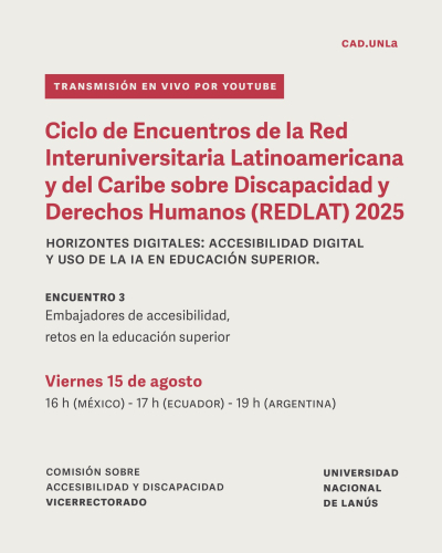 Encuentro de la REDLAT sobre IA y accesibilidad digital