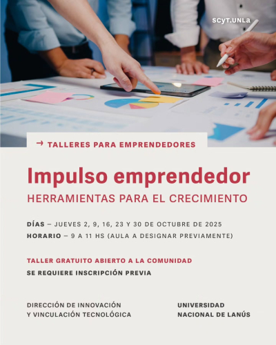Talleres gratuitos para emprendedores
