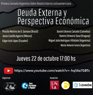 Invitan a jornada sobre Deuda Externa Latinoamericana