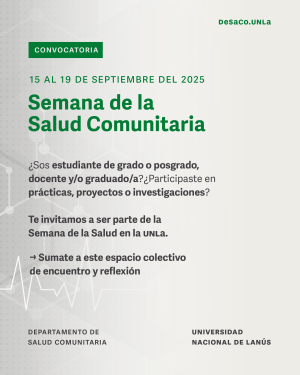 Convocatoria abierta para la Semana de la Salud Comunitaria