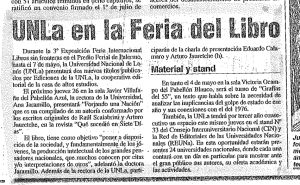 UNLa en la Feria del Libro