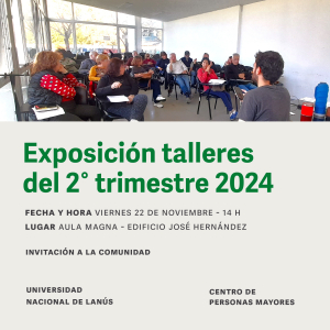 Exposición de talleres del Centro de Personas Mayores