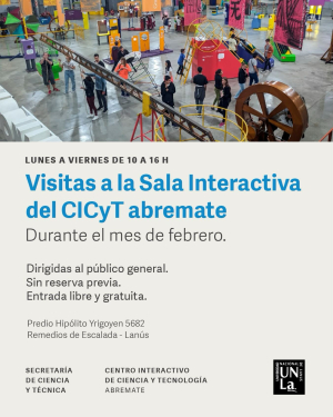 ¡Vení a visitar la Sala Interactiva del CICyT abremate!