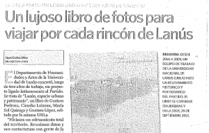 Un lujoso libro de fotos para viajar por cada rincón de Lanús