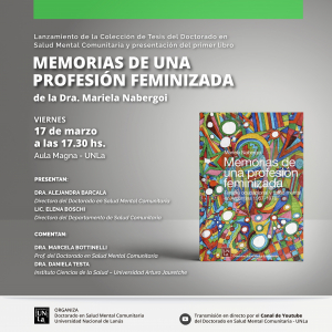 Lanzan la Colección de Tesis del Doctorado en Salud Mental Comunitaria