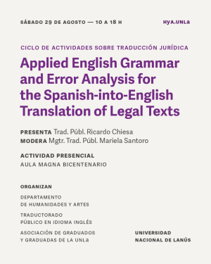 Actividad de capacitaci&oacute;n sobre traducci&oacute;n jur&iacute;dica