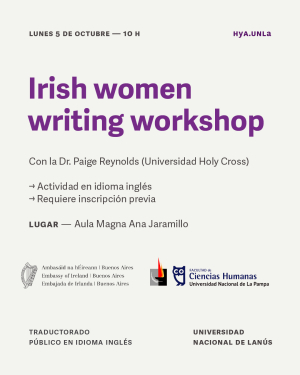Invitamos a la actividad "Irish women writing workshop"