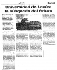 Universidad de Lanús: la búsqueda del futuro