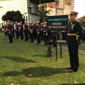 Con un emotivo acto homenaje, se reinauguró la Plazoleta “Héroes de Malvinas”