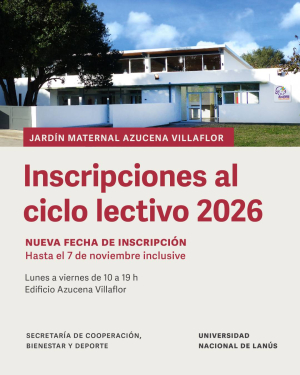 Preinscripción al Ciclo Lectivo 2026 del Jardín Maternal “Azucena Villaflor”