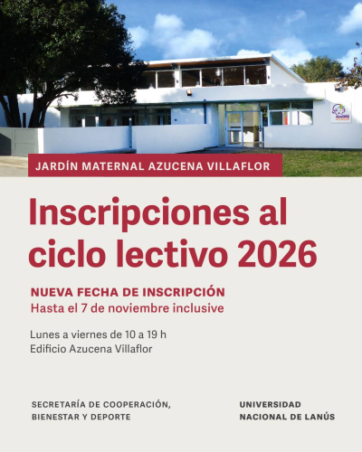 Preinscripci&oacute;n al Ciclo Lectivo 2026 del Jard&iacute;n Maternal &ldquo;Azucena Villaflor&rdquo;