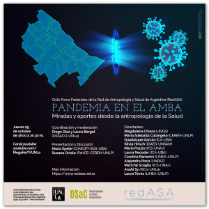 Invitan al Foro sobre antropología, salud y pandemia