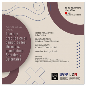 Invitan a conversatorio sobre derechos económicos, sociales y culturales