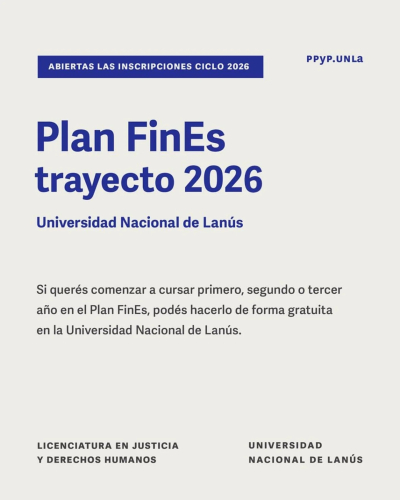 Inscripciones abiertas para el Plan Fines