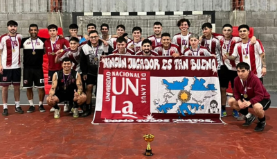 El futsal de la UNLa, campeón invicto del torneo Apertura de la Liga Universitaria Deportiva del Sur