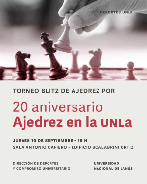 Torneo por el 20&deg; aniversario de ajedrez
