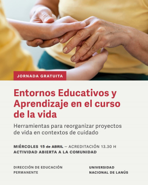 Jornada gratuita "Entornos educativos y aprendizaje en el curso de la vida"