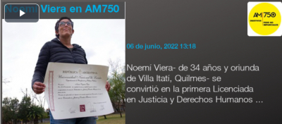 Primera Licenciada en Justicia y Derechos Humanos del país y Latinoamérica