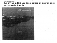 La UNLa edit&oacute; un libro sobre el patrimonio urbano de Lan&uacute;s