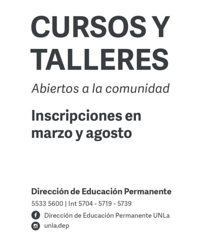 Conocé todos los cursos y talleres culturales que se dictarán a partir de agosto