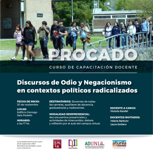 Curso de capacitación sobre discursos de odio y negacionismo