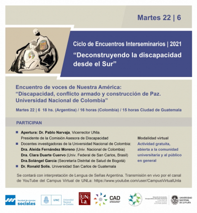 Encuentro sobre discapacidad, conflicto armado y construcción de paz en Colombia