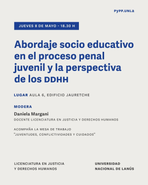 Encuentro sobre proceso penal juvenil y derechos humanos