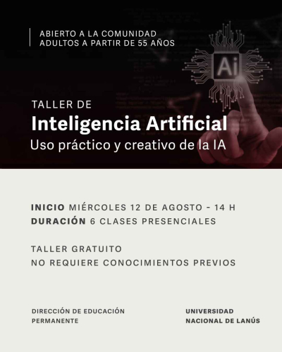 Taller gratuito de IA para mayores de 55 a&ntilde;os