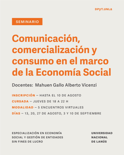 Seminario sobre comunicaci&oacute;n, comercializaci&oacute;n y consumo en el marco de la Econom&iacute;a Social
