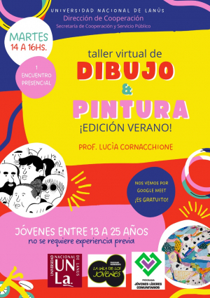 En verano, Taller virtual de Dibujo y Pintura para jóvenes