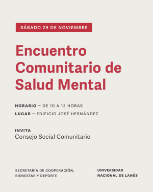 Encuentro comunitario de Salud Mental