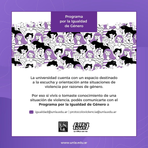 Espacio de escucha y orientación ante situaciones de violencia de género