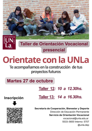 Talleres gratuitos de orientaci&oacute;n vocacional