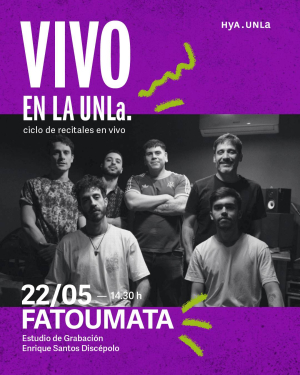 "Fatoumata" presente en un nuevo "Vivo en la UNLa"