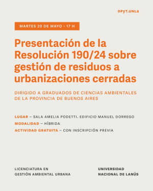Charla sobre gestión de residuos a urbanizaciones cerradas