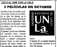 3 pel&iacute;culas en octubre