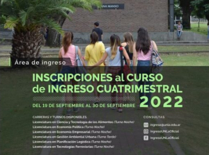 La UNLa abre la inscripción al curso de ingreso cuatrimestral para ingresar a seis carreras  en 2023