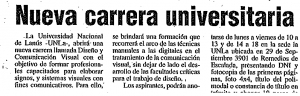 Nueva carrera universitaria