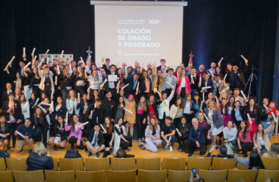 Hito histórico: la UNLa llevó adelante su colación de grado número 100