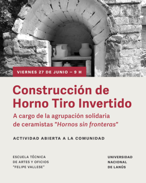Construcción de un horno de tiro invertido
