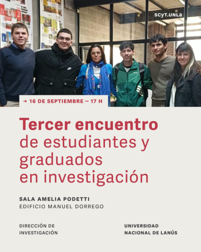Tercer Encuentro de Estudiantes y Graduados en Investigaci&oacute;n