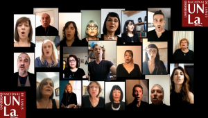 El coro de la UNLa, &quot;en casa&quot;, con un saludo para estas fiestas