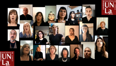 El coro de la UNLa, &quot;en casa&quot;, con un saludo para estas fiestas