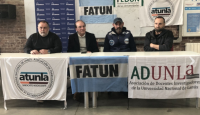 Gremios docentes de la UNLZ y la UNLA ratificaron el paro convocado para el 20 y 21 de agosto