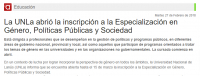La UNLa abrió la inscripción a la Especialización en Género, Políticas Públicas y Sociedad