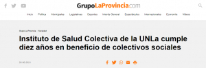 Instituto de Salud Colectiva de la UNLa cumple diez años en beneficio de colectivos sociales