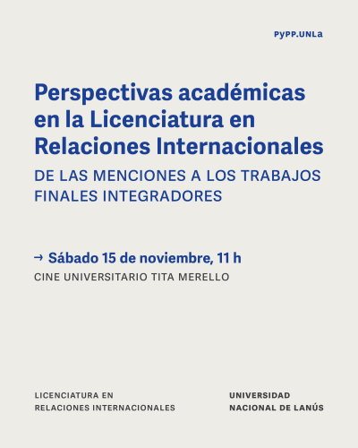 Perspectivas acad&eacute;micas en la Licenciatura en Relaciones Internacionales