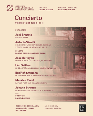 Concierto de nuestra orquesta en Lomas de Zamora
