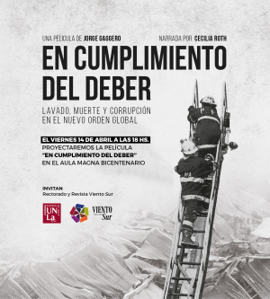 Los invitamos a la proyección de &quot;En cumplimiento del deber&quot;, el documental sobre el incendio de Iron Mountain